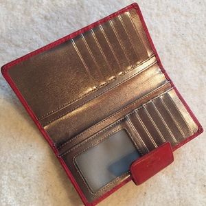Fossil Red Folding Wallet