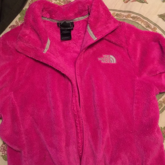 Fuzzy Pink Women's North Face Jacket