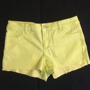 Lime green shorts