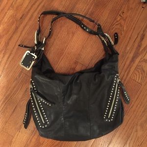B Makowsky handbag black stud