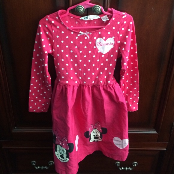 H&M x Disney Minnie Mouse dress size4/6y