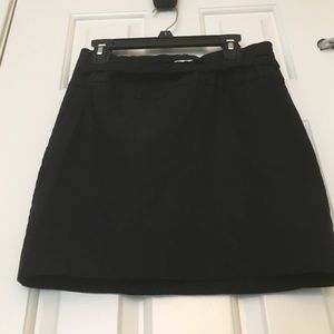 Black mini skirt