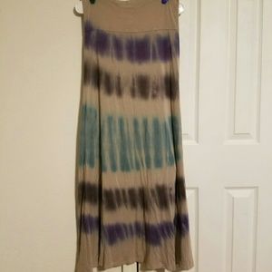 Dip Dye Maxi Skirt | L