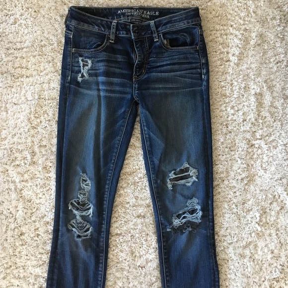 AEO Patched Super Stretch Jegging