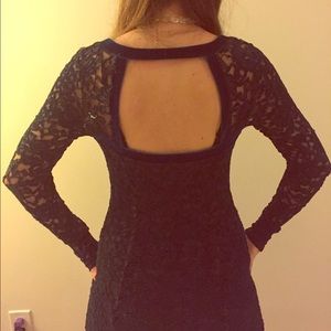 Free People green lace mini dress