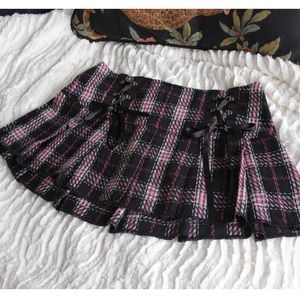 Tripp NYC plaid mini school girl skirt