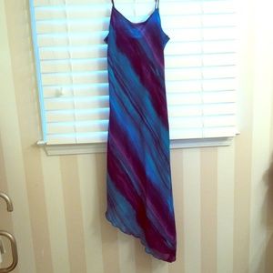 ❤️Aqua Slant Hem Slip Dress❤️