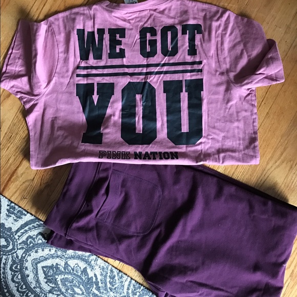 Pink tee & sweats!!! - Picture 1 of 3