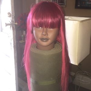 2 tone pink & red strawberry shortcake wig