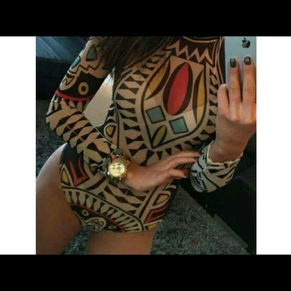 Sold Out!! Tribal Bodysuit (Only Two Left) - Picture 2 of 4