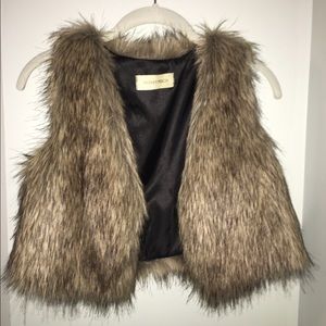 Faux fur vest