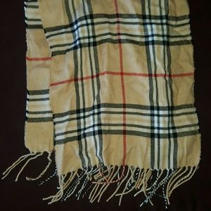 Faux Burberry Scarf