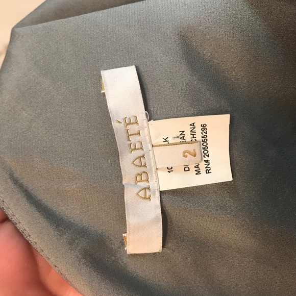 Silver silk cocktail dress - Picture 2 of 2