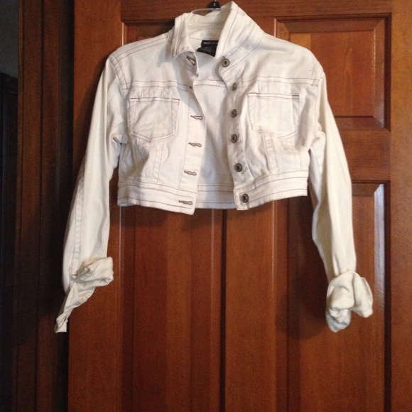 White jean jacket