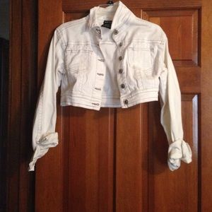 White jean jacket