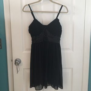 Flirty party black dress