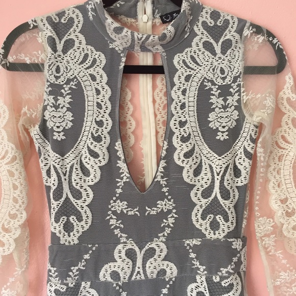 ☑️HP☑️For Love & Lemons Lace Cutout Mini Dress - Picture 4 of 4