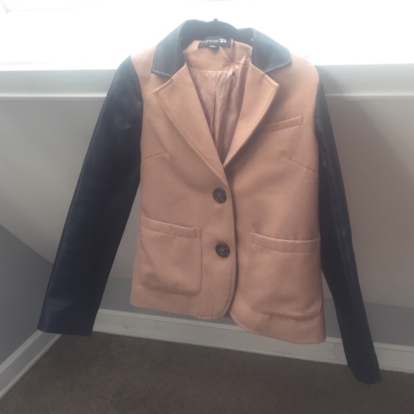 Black and Tan accent leather jacket