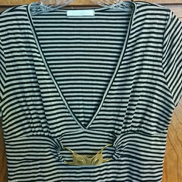 Charlotte Russe Metallic Gold Shirt