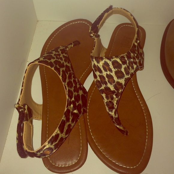 Leopard sandals