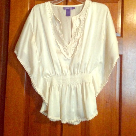 Cream blouse