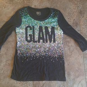 Girl's justice glam sweater