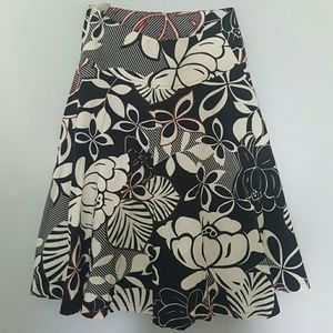Cotton Floral flared Skirt