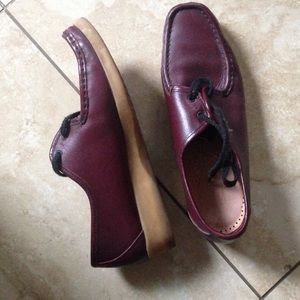 Authentic Maroon Clark Shoes