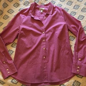 J Crew size large "stretch perfect" shirt.