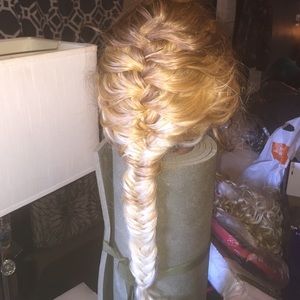 French braid & blond/br wavy 4 Ree ONLY