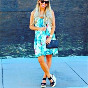 Tropical slip dress