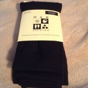 Fleece lined footless tights...