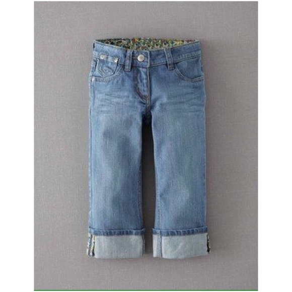 Little Girls' Mini Boden Capri Jeans Size 5T