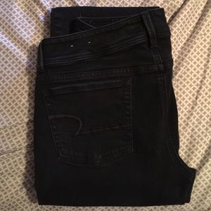 American Eagle Kick Boot Black Jeans