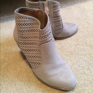 Gray booties