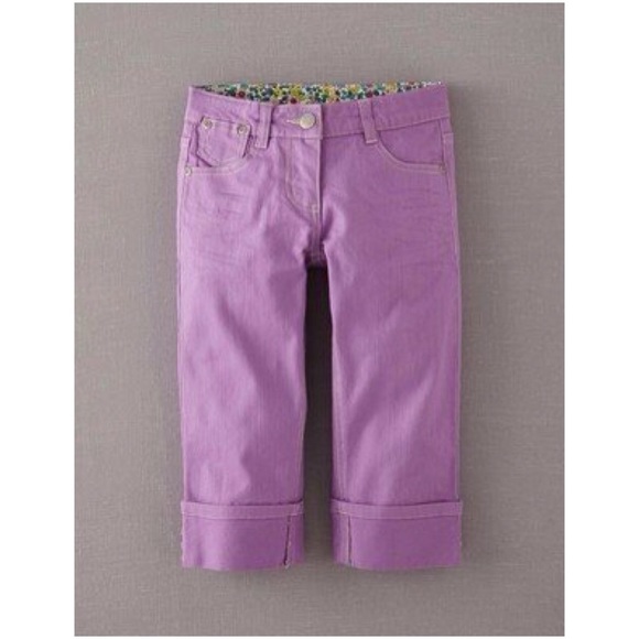 Little Girls' Mini Boden Capri Jeans Size 5T
