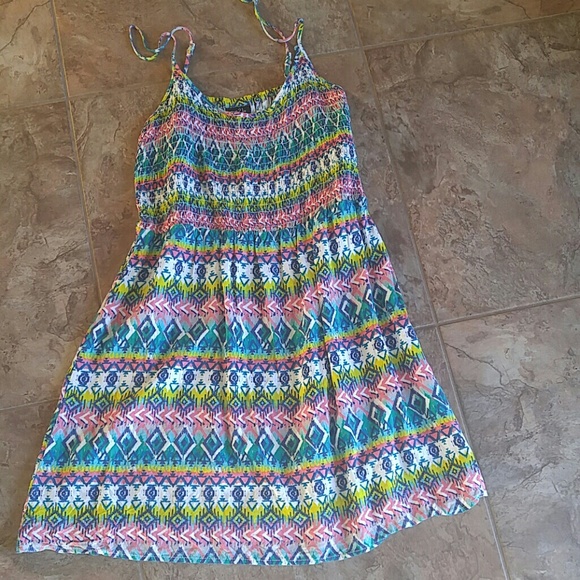 Rue21 rainbow tribal pattern dress