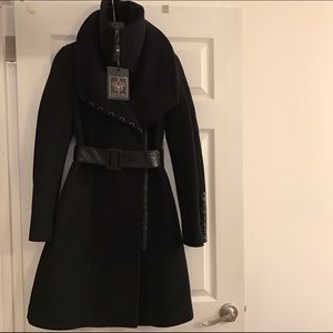 Mackage XXS Black Wool Coat