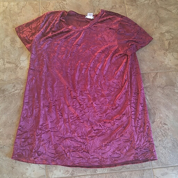 Velvet t-shirt dress