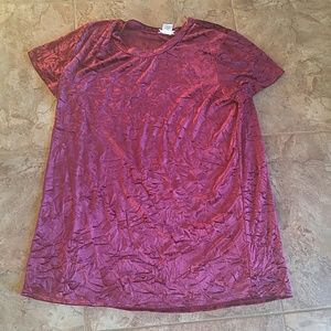 Velvet t-shirt dress