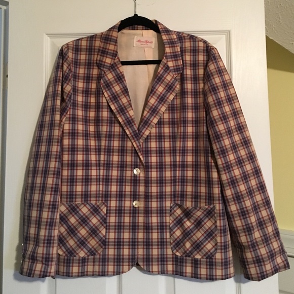 Vintage plaid blazer