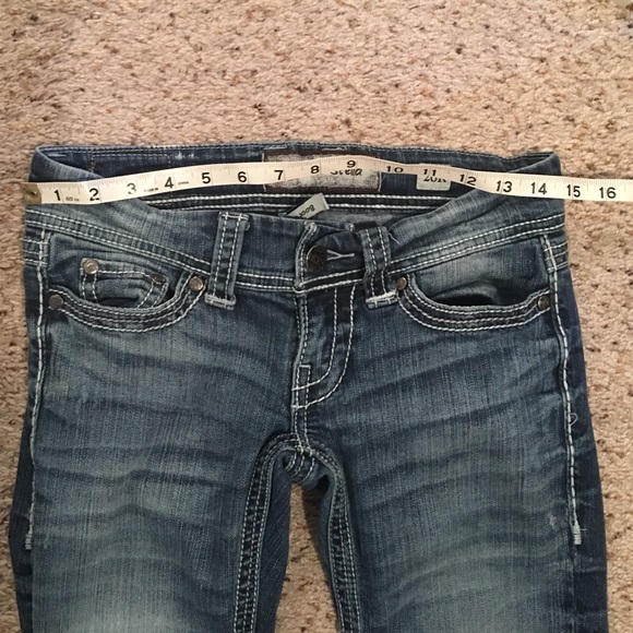 Bke Stella boot cut jeans 8" bottom cuff 26R