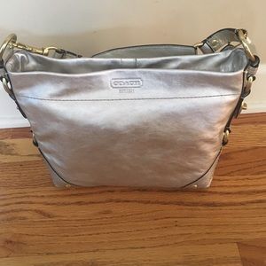NWT Coach metallic bag!