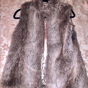 Vintage Havana Faux Fur Vest