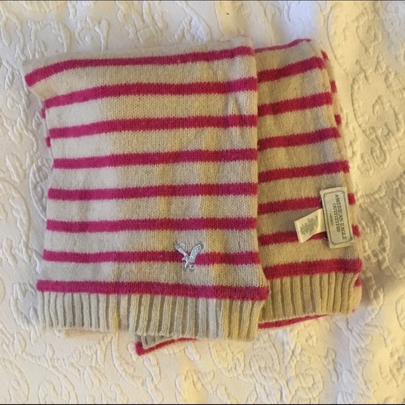 Pink Striped American Eagle Scarf