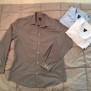 Lot of 3 H&M men's button down shirts