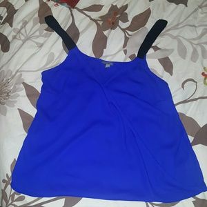 Cross front Charlotte Russe dressy tank top