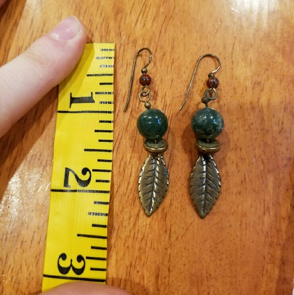 Earthy rustic earrings - Picture 2 of 3