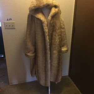 Denis By Denis Basso Long Heavy Fur Coat