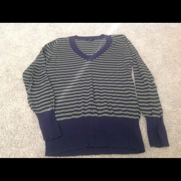 Blue and green light weight sweater